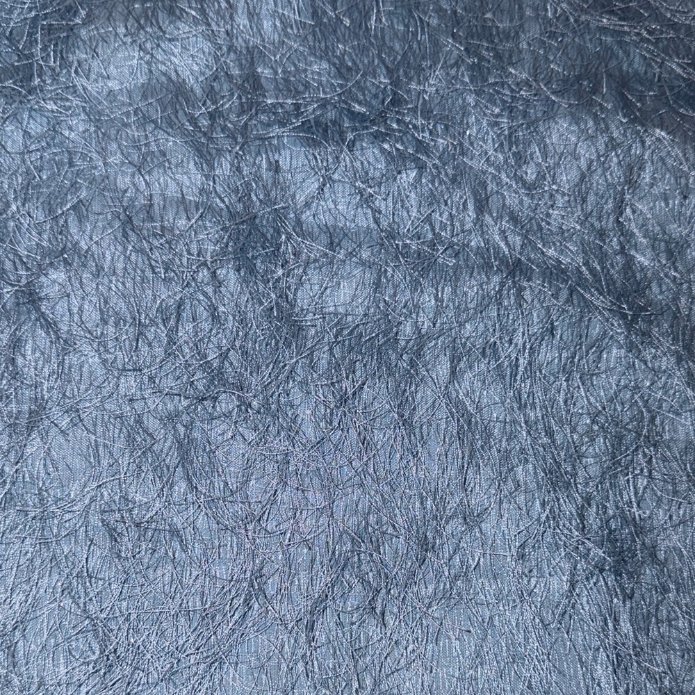 Vince Camuto Pale Blue Fuzzy Sleeveless Shell - Picture 3 of 4